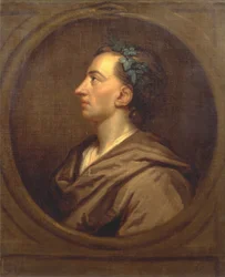 Perfil de Alexander Pope, Coronado con Hiedra